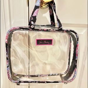 Vera Bradley pvc toiletries pouch bag.